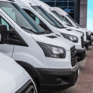 Row of vans